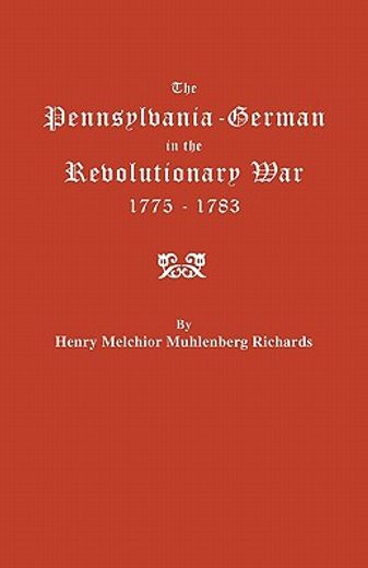 the pennsylvania-german in the revolutionary war, 1775-1783