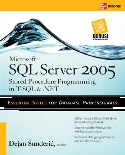 microsoft sql server 2005 stored procedure programming in t-sql & .net (en Inglés)