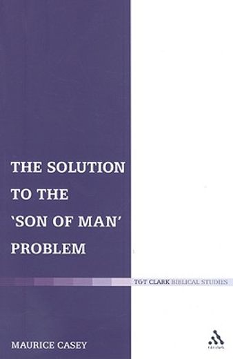 the solution to the ´son of man´ problem