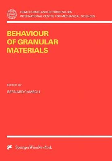 behaviour of granular materials (in English)