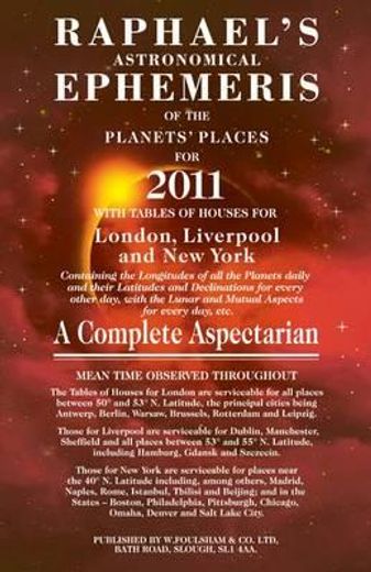 raphael´s astronomical ephemeris 2011
