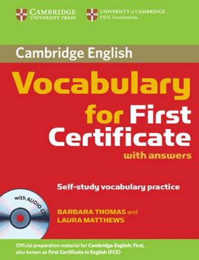 cambridge vocabulary for first certificate with answers,self-study vocabulary practice