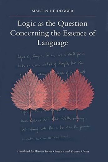 logic as the question concerning the essence of language