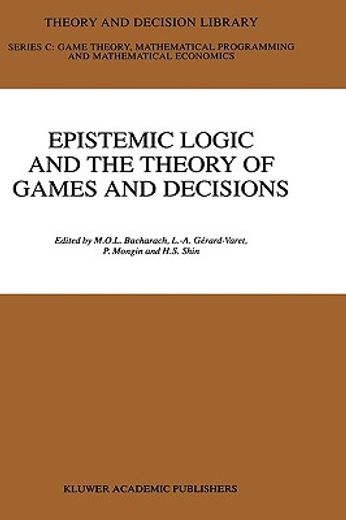 epistemic logic and the theory of games and decisions