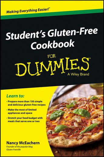 student's gluten-free cookbook for dummies (en Inglés)