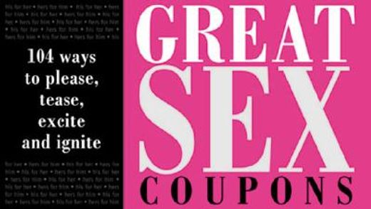 great sex coupons (en Inglés)