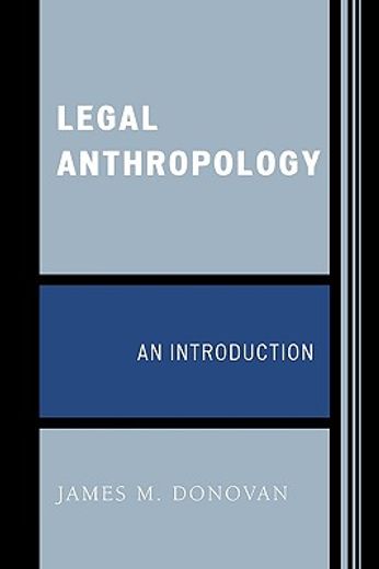 legal anthropology,an introduction