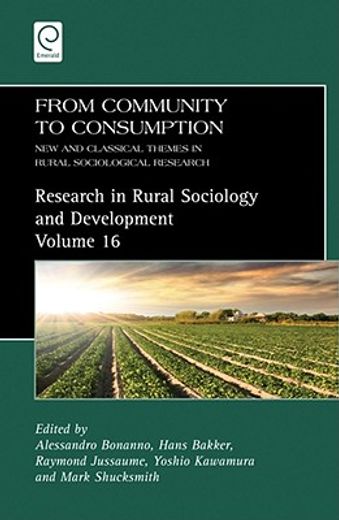 from community to constumption,new and classical themes in rural sociological research