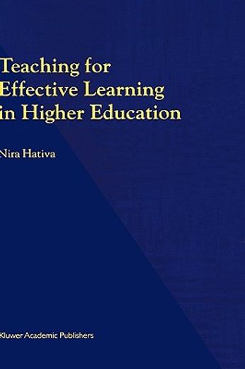 teaching for effective learning in higher education