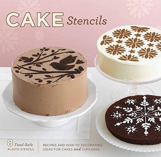 Libro cake stencils,recpes and howto decorating ideas for cakes and