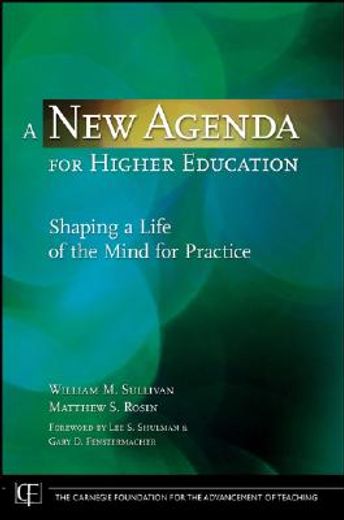 a new agenda for higher education,shaping a life of the mind for practice