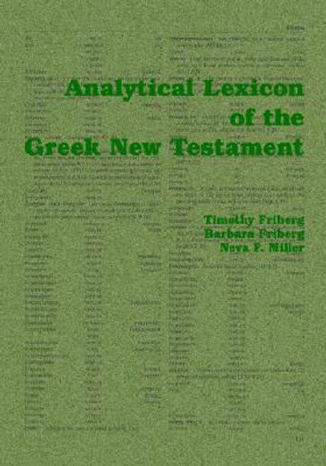 analytical lexicon of the greek new testament (in English)