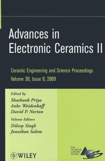 advances in electronic ceramics ii,a collection of papers presented at the 33rd international conference on advanced ceramics and compo
