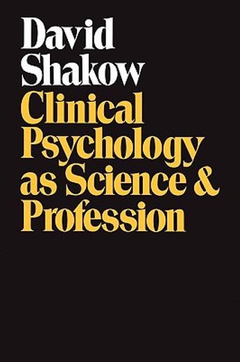 clinical psychology as science & profession