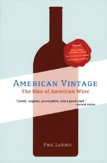 american vintage,the rise of american wine (en Inglés)