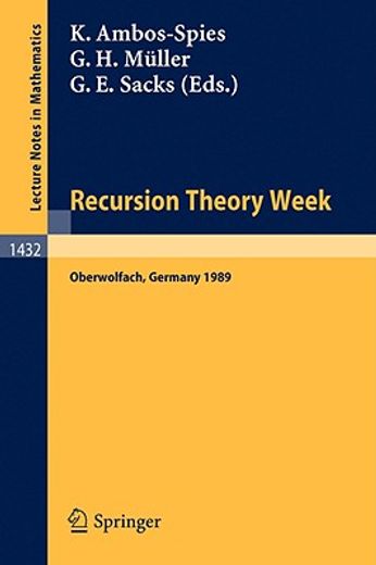 recursion theory week (in English)