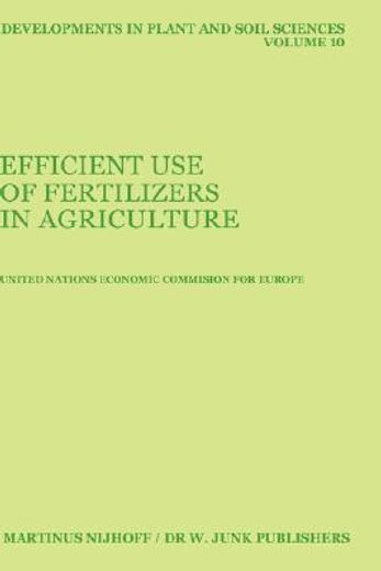 efficient use of fertilizers in agriculture (en Inglés)