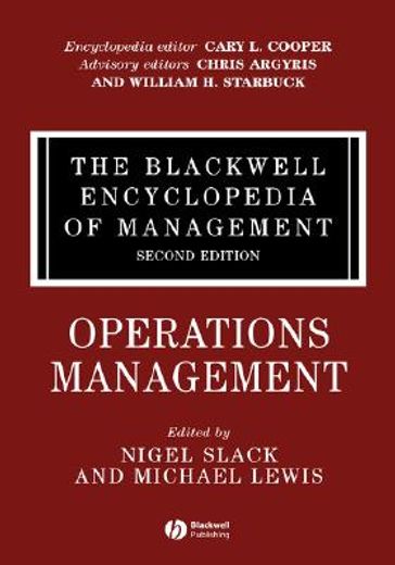 the blackwell encyclopedia of management,operations management