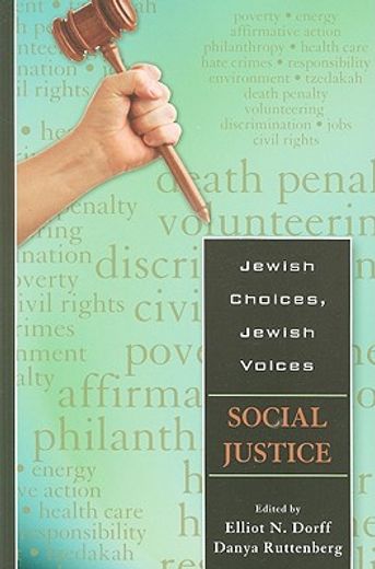 jewish choices, jewish voices,social justice (en Inglés)