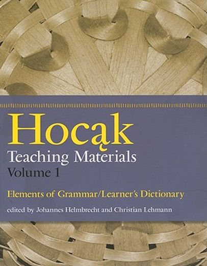 hocak teaching materials,elements of grammar/learner´s dictionary
