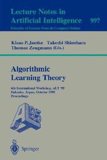 algorithmic learning theory (en Inglés)