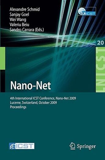 nano-net,4th international icst conference, nano-net 2009, lucerne, switzerland, october 18-20, 2009, proceed