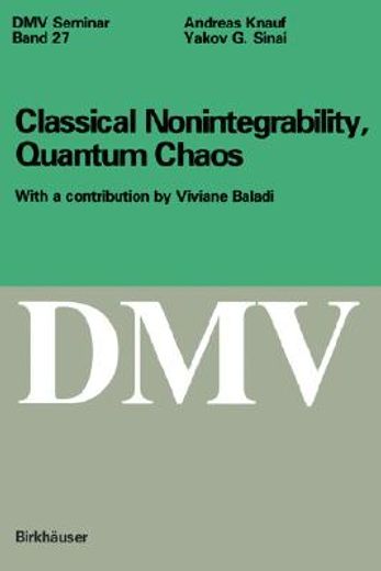 classical nonintegrability, quantum chaos