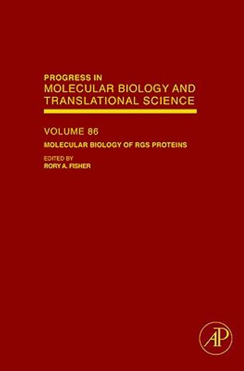 progress in molecular biology and translational science,molecular biology of rgs proteins