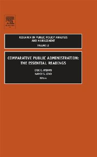 comparative public administration,the essential readings