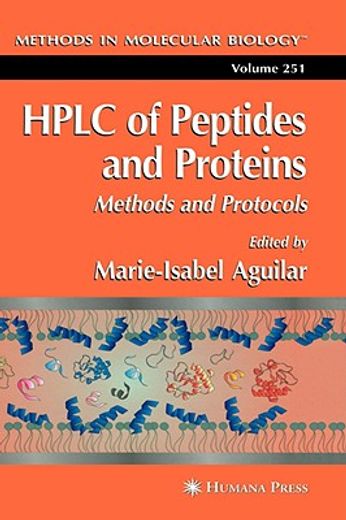 hplc of peptides and proteins,methods and protocols