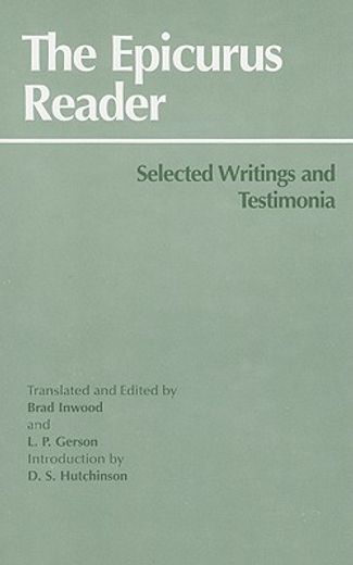 the epicurus reader,selected writings and testimonia
