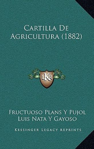 cartilla de agricultura (1882)