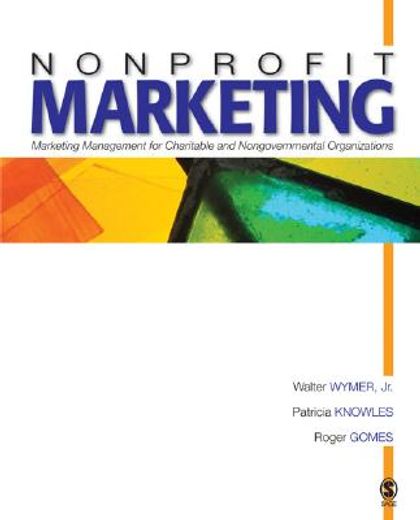 nonprofit marketing,marketing management for charitable and nongovernmental organizations