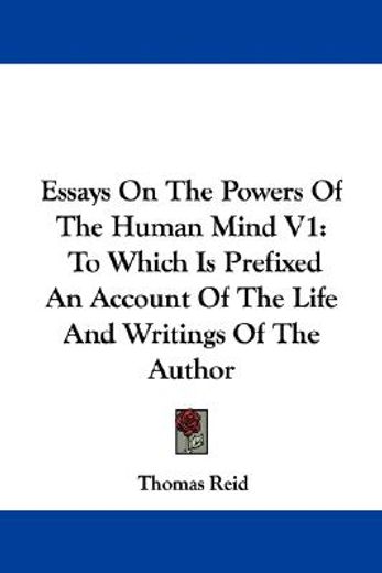 essays on the powers of the human mind v