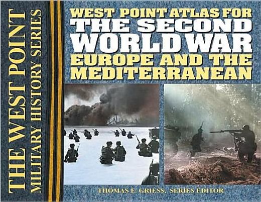 atlas for the second world war,europe and the mediterranean (in English)