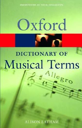 oxford dictionary of musical terms (in English)
