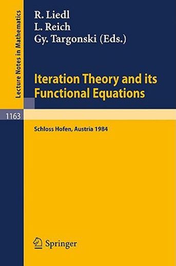 iteration theory and its functional equations (en Inglés)