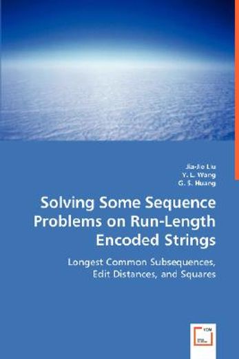 solving some sequence problems on run-length encoded strings