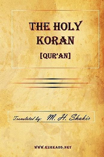 the holy koran [qur`an] (en Inglés)