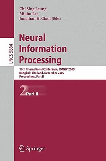 neural information processing,16th international conference, iconip 2009, bangkok, thailand, december 1-5, 2009 proceedings