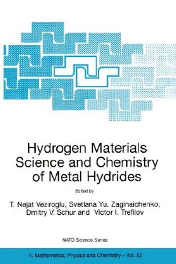 hydrogen materials science and chemistry of metal hydrides