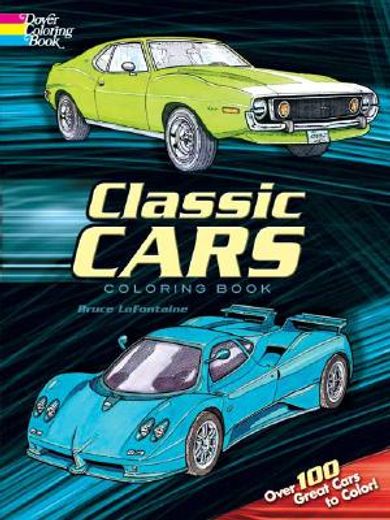 classic cars coloring (in English)