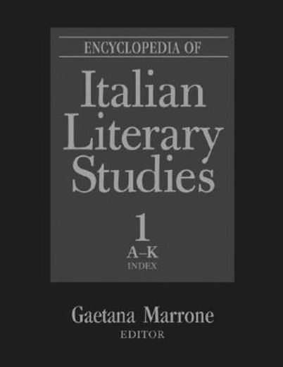 Encyclopedia of Italian Literary Studies