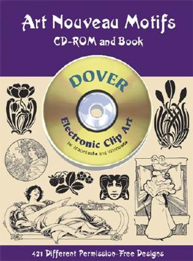 art nouveau motifs cd-rom and book [with cdrom]