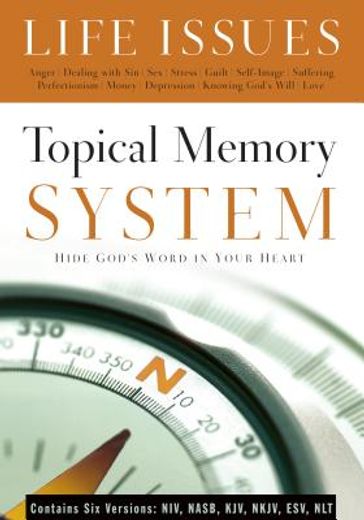 topical memory system life issues,hide god´s word in your heart (en Inglés)