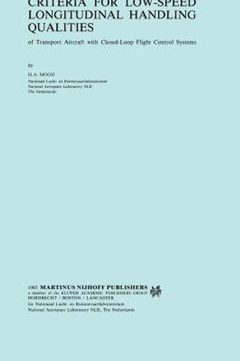 criteria for low-speed longitudinal handling qualities of transport aircraft with closed-loop flight control systems (en Inglés)