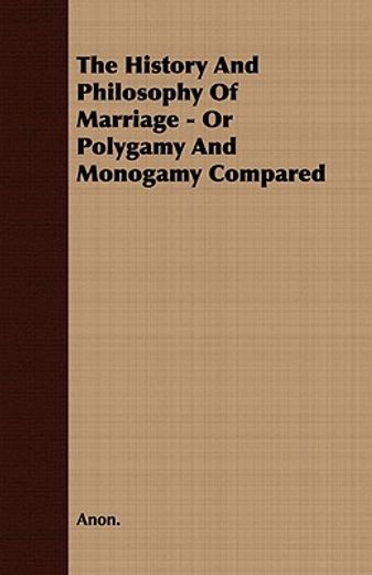 the history and philosophy of marriage -