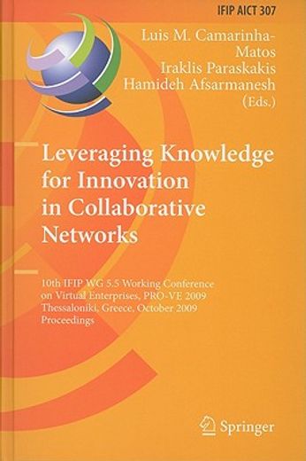 leveraging knowledge for innovation in collaborative networks,10th ifip wg 5.5 working conference on virtual enterprises, pro-ve 2009, thessaloniki, greece, octob