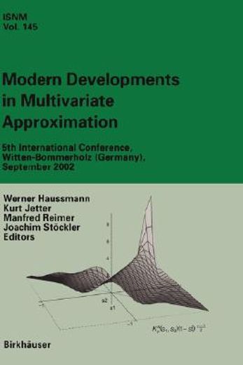 modern developments in multivariate approximation (en Inglés)