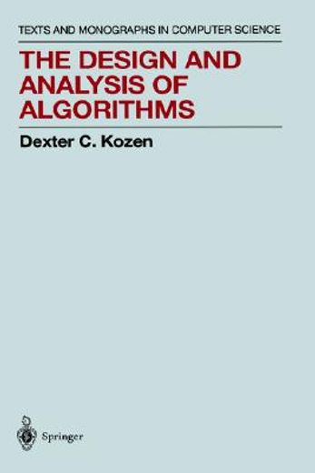 the design and analysis of algorithms, 320pp, 1992 (en Inglés)